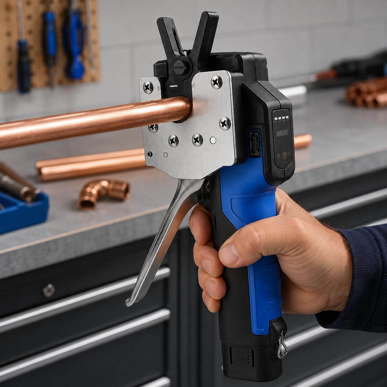 Kit d'outils d'extension de tube électrique 50 W avec 9 têtes pour