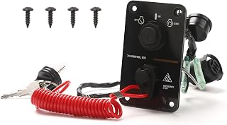 704-82570-08-00 Panel Switch Assy for Yamaha Outboard 2-Stroke and 4-Stroke Engine, On-Off-Start Control Box for Yamaha Outboard Yacht