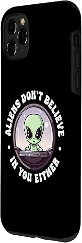 Miniatura 2 de iPhone 11 Pro Max Funny Alien Aliens Don't Believe In You Either Case