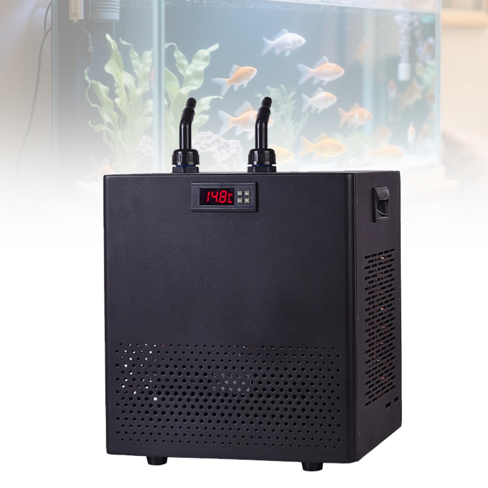 Enfriador de acuario de 160L/300L/500L, enfriador de agua para peceras, con compresor de diseño silencioso, pantalla digital, para arrecifes, corales, medusas, camarones y plantas acuáticas. 160L