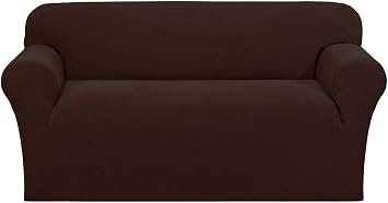 Carol Wright Gifts Stretch Furniture Covers, Brown, Size Love Seat
