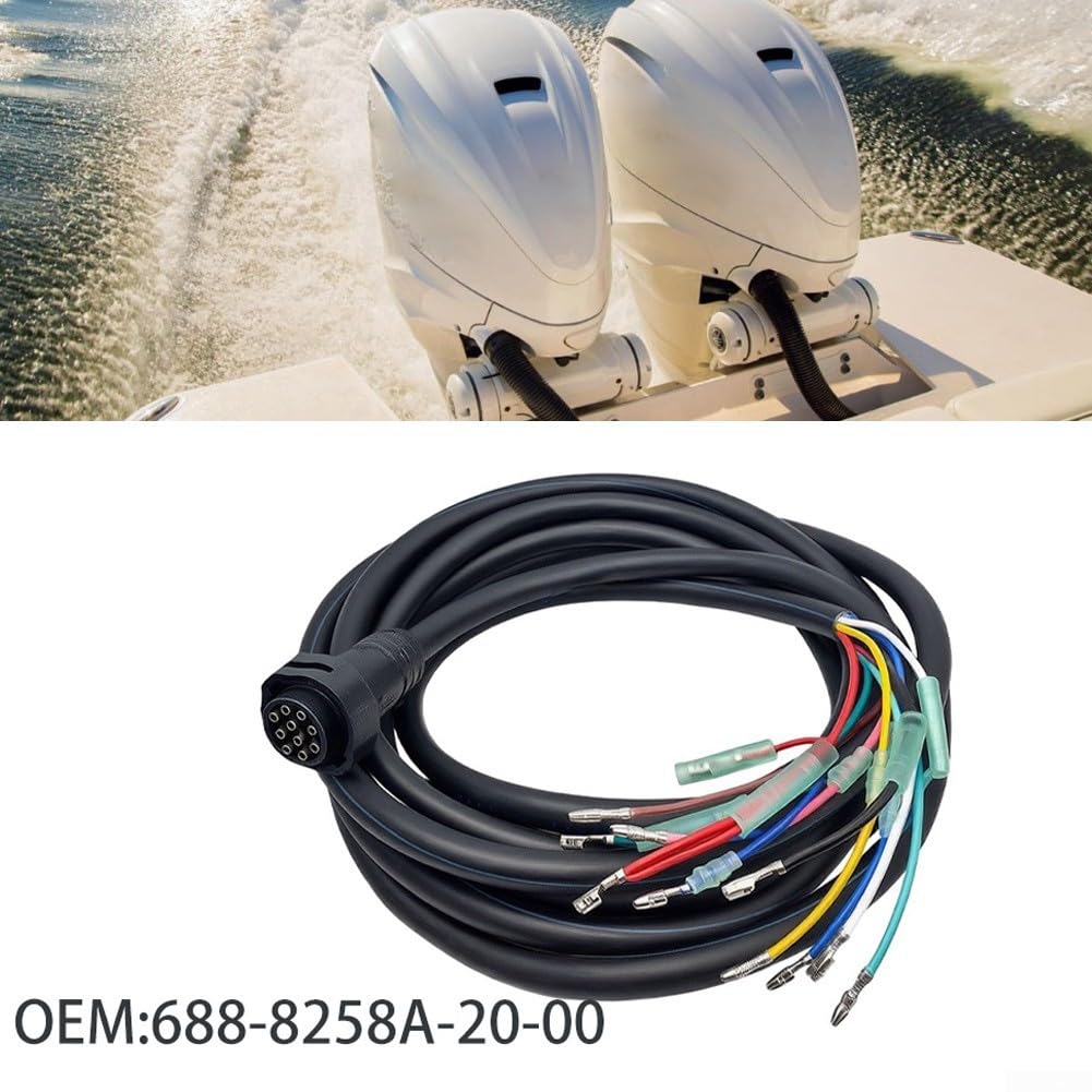 Cavo Motore Fuoribordo 6M 10-Pin Sostituzione 688-8258A-20 | Sostituzione diretta OEM, connettore 10-pin, lunghezza 6 metri, installazione plug-and-play
