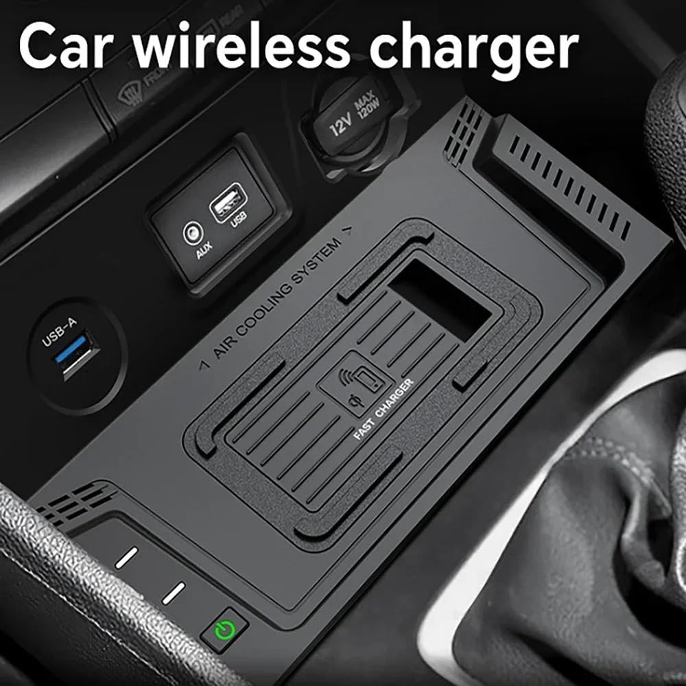 Draadloze Autolader voor MG ZS 2017-2022 2023, 20W Snellader Type-C/USB Dashboardlader Antislip Oplaadmat voor Telefoons,A 30cm cable Type-C plug