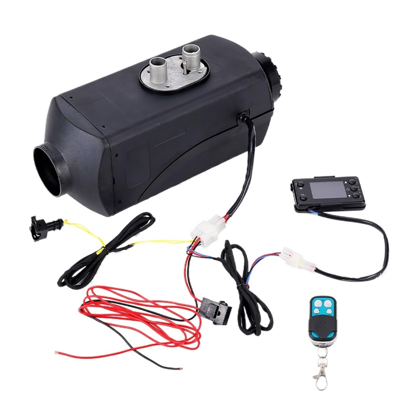 Nagrzewnica postojowa Ogrzewacz Samochodowy 5-8 KW, Nagrzewnica Powietrza Na Olej Napędowy, 12 V I 24 V, Z Tłumikiem I Przełącznikiem LCD, Do Samochodów Ciężarowych, Łodzi nagrzewnica powietrza