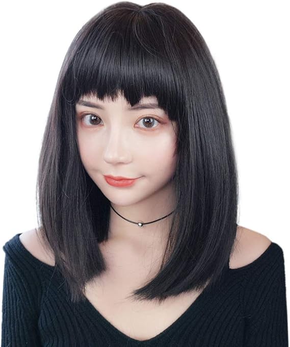Amazon かわいい姫様 ウィッグ セミロング ミディアム 梨花 内巻き レディース かつら フルウィッグ 前髪 内掛け ゆるふわ 女性用 ファッション Wig 自然 耐熱 ネット付き フルウィッグ 通販