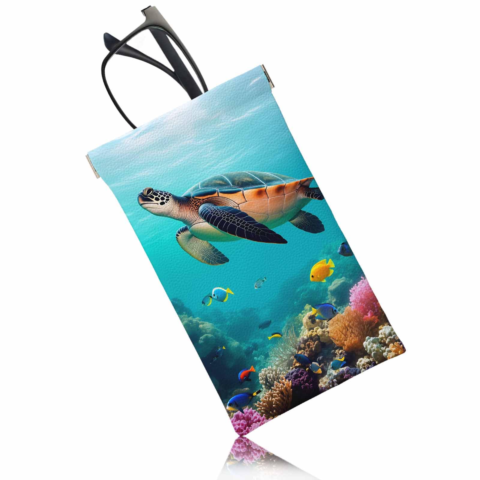 Ocean Beach Glasses Case, Sunglasses Organizer Eyeglasses Case Glasses Cases Pouch For Men Women