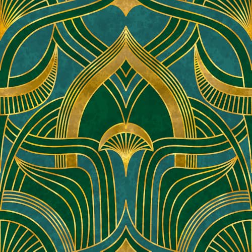 Vinilo Decorativo Abstracto Boho Verde 40x300 cm miniatura 7