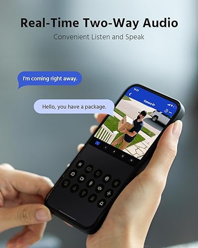 Miniatura 6 de ANNKE FCD800 - Cámara de seguridad PoE de 4K 8MP con lente dual, vista panorámica de 180, visión nocturna a color con luz dual inteligente, audio