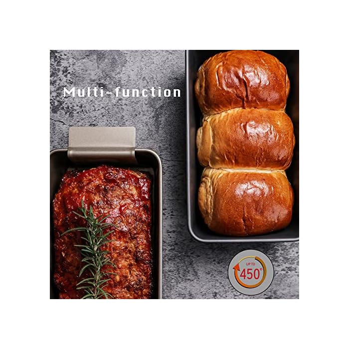 Buy Meatloaf Pan with Drain Tray HONGBAKE Healthy Nonstick Meat Loaf