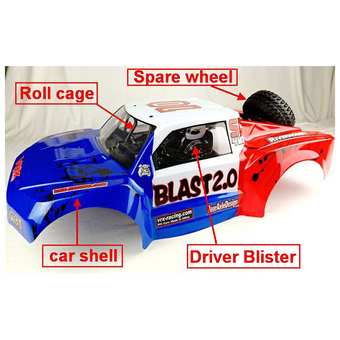 Force.18CXP silnik Nitro Off-Road RC Car, 1:10 2,4G pilot zdalnego sterowania z szybkim modelem pojazdu do samochodu, ze zbiornikiem paliwa o dużej pojemności 80 cm3, welon