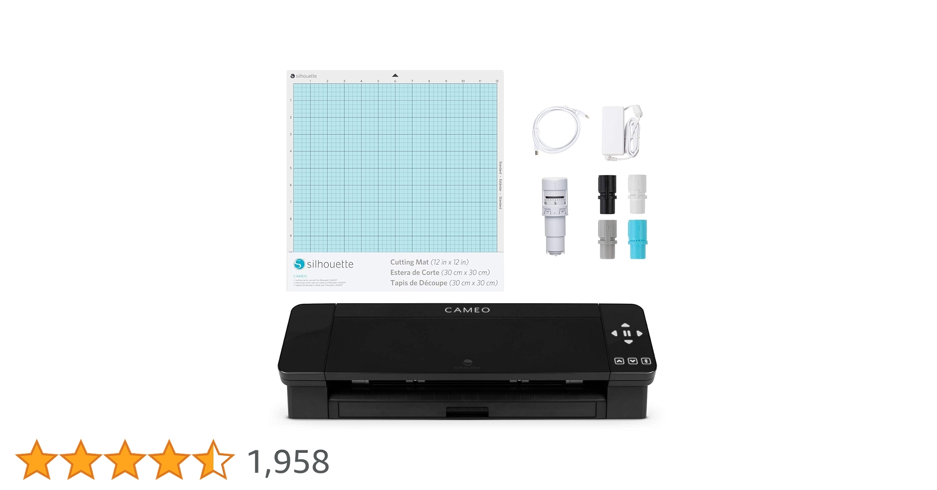 Silhouette CAMEO 4 カッティングマシン　ブラック Amazon.co.jp: シルエットカメオ4 ブラック カッティングマシン SILH