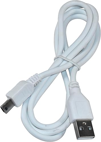 HQRP Cable USB a Mini USB (blanco) funciona con Leapfrog LeapPad1 / LeapPad 1; LeapPad2 / LeapPad 2 Power ; LeapPad2 / LeapPad 2 Explorer Kids