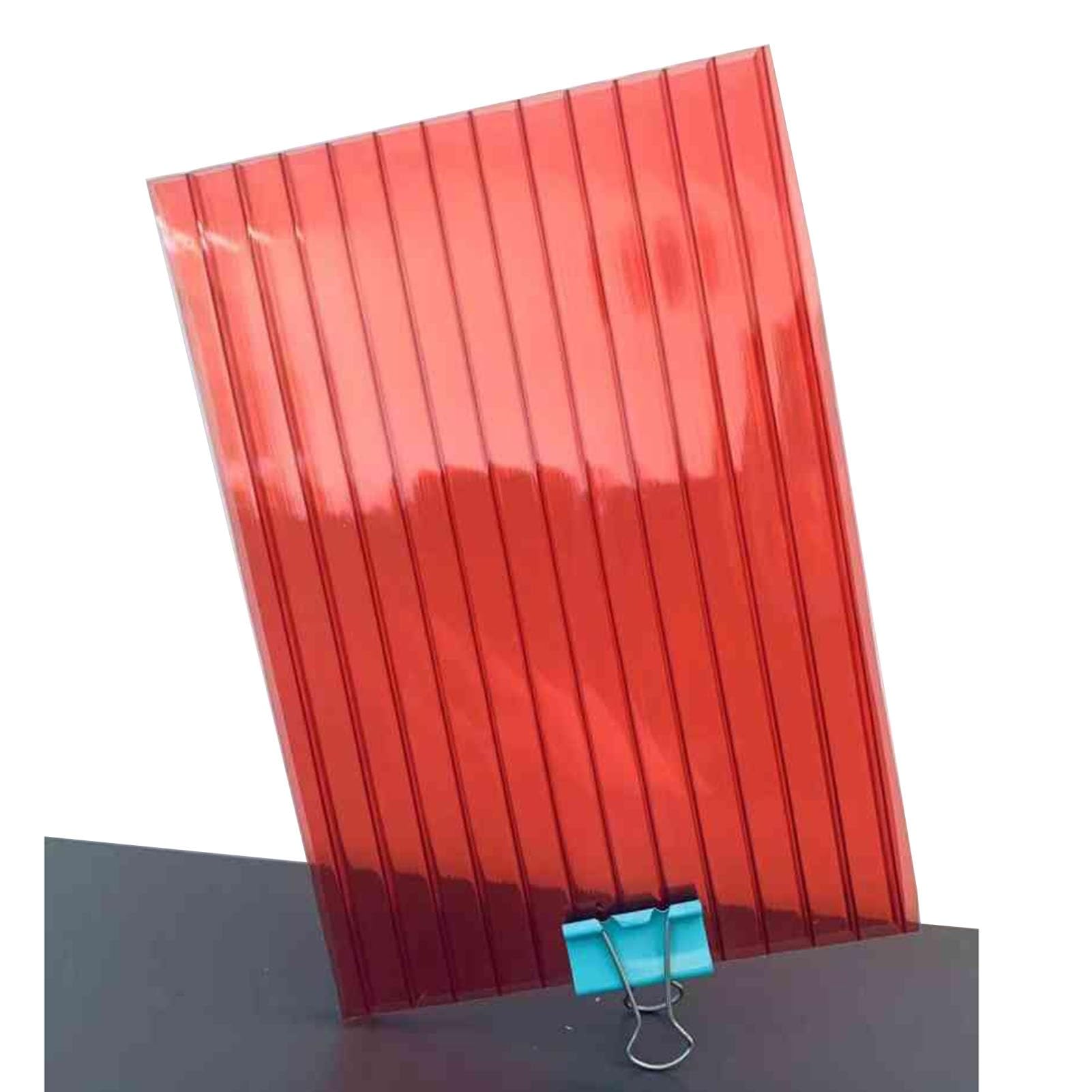 12 Stück Doppelwandige Polycarbonatplatten, Durchsichtige Isolierung, Tageslichtfolie, Isolierte, Durchsichtige Polycarbonat-Dachplatte For Dächer, Landwirtschaft, Gartenarbeit, Landwirtschaft, Hof, S