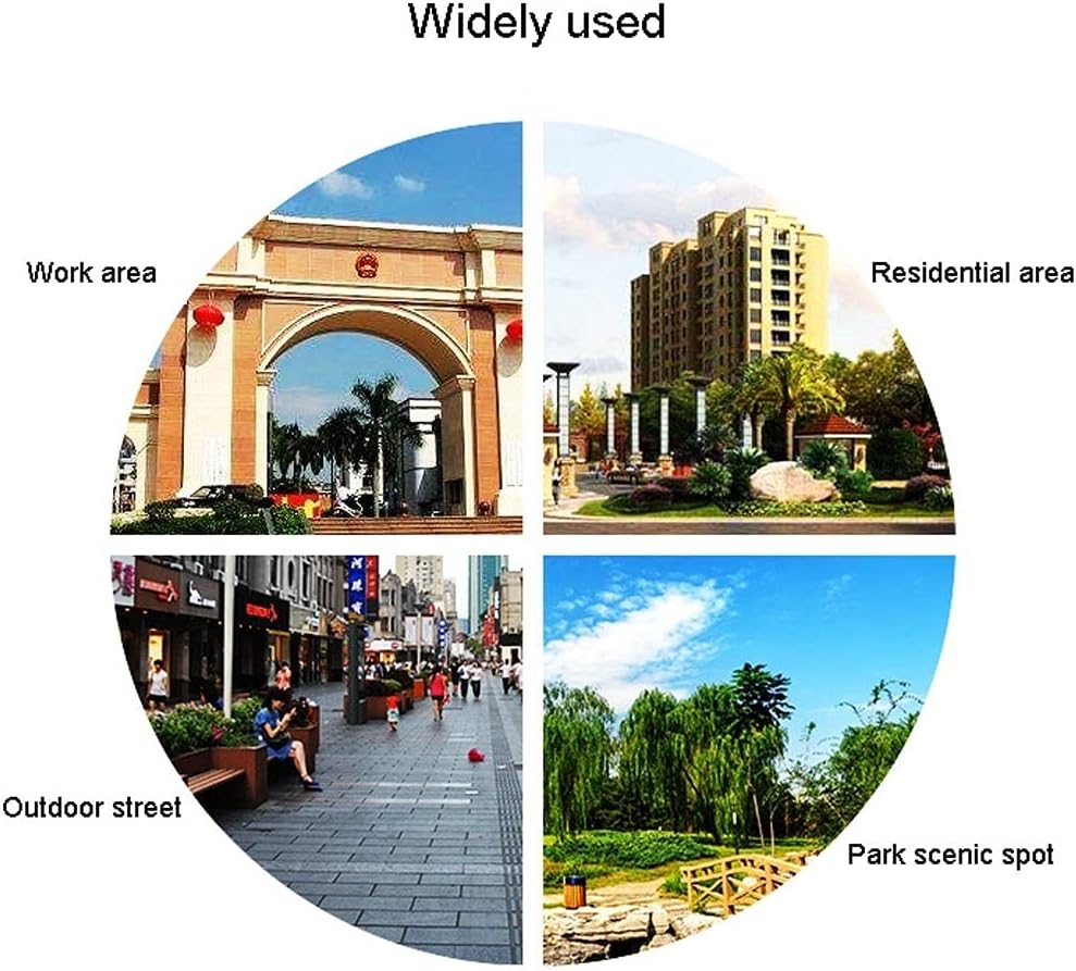 WAVEPEAK Indoor Trash cans Outdoor/Indoor Trash Can with Ash Urn Decorative Metal Panel Galvanized Inner Bucket （Brown） Indoor Garbage cans