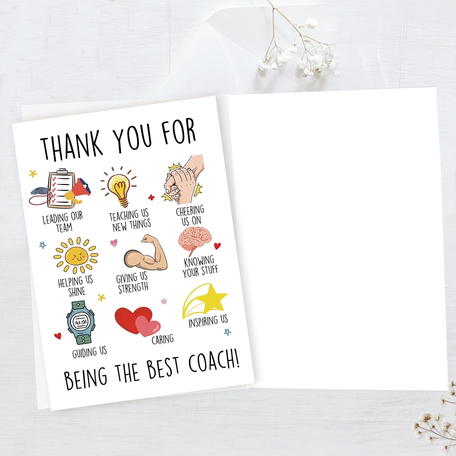 Thank You Coach Card, Basketball Football Sports Coach Appreciation Gifts, Best Coaches Gifts - Image 3