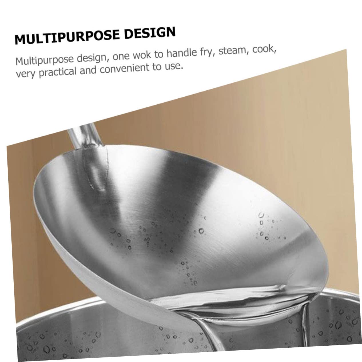 Padella Per Paella In Acciaio Inox 304 - Per Induzione, Gas Ed Elettrico, Con Fondo Piatto - Foto 11