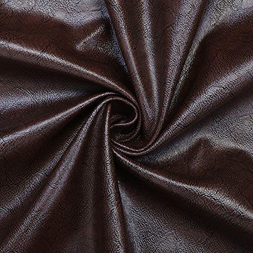 Image of SAE Rexine /Faux Leather /Artificial Leather Solid Half Meter For Crafts /Sofas /Chairs /Auto Seat Covers (Dark Brown)