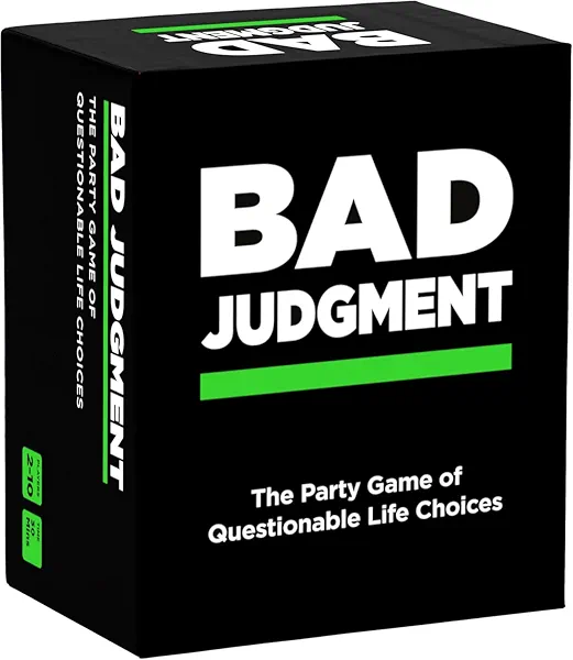 BAD JUDGMENT Party Game - The Game of Questionable Life Choices - Adult Card Game for Friends, Families, Fun Parties, College Students & Board Games Night with Your Group