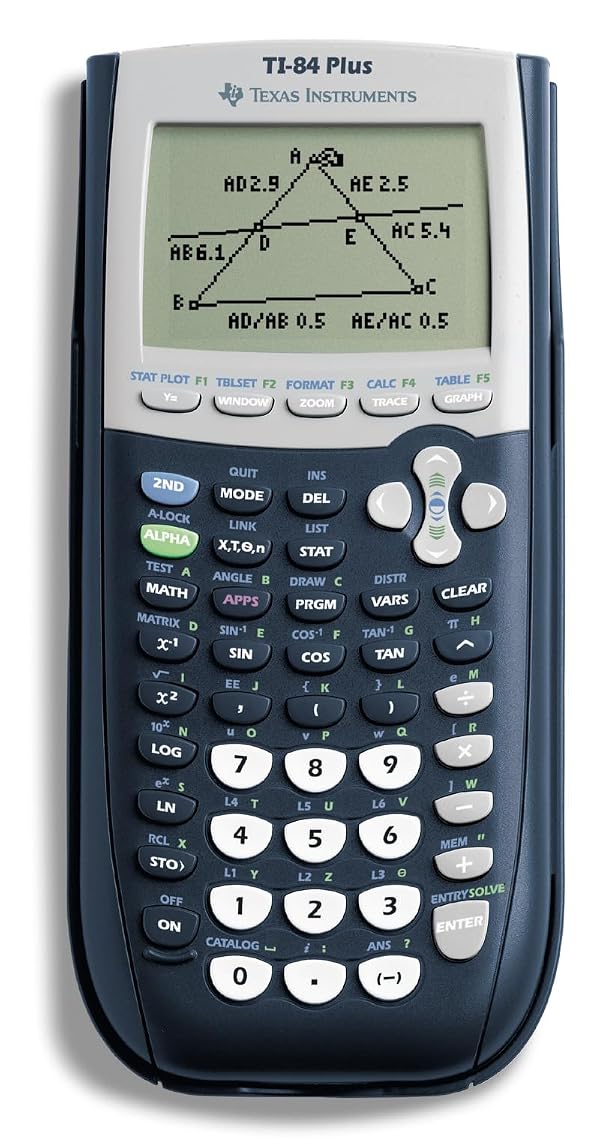 Texas Instruments TI-84 Plus Graphics Calculator, Black 320 x 240 pixels (2.8" diagonal) by Texas Instruments - Used condition - US$52.89