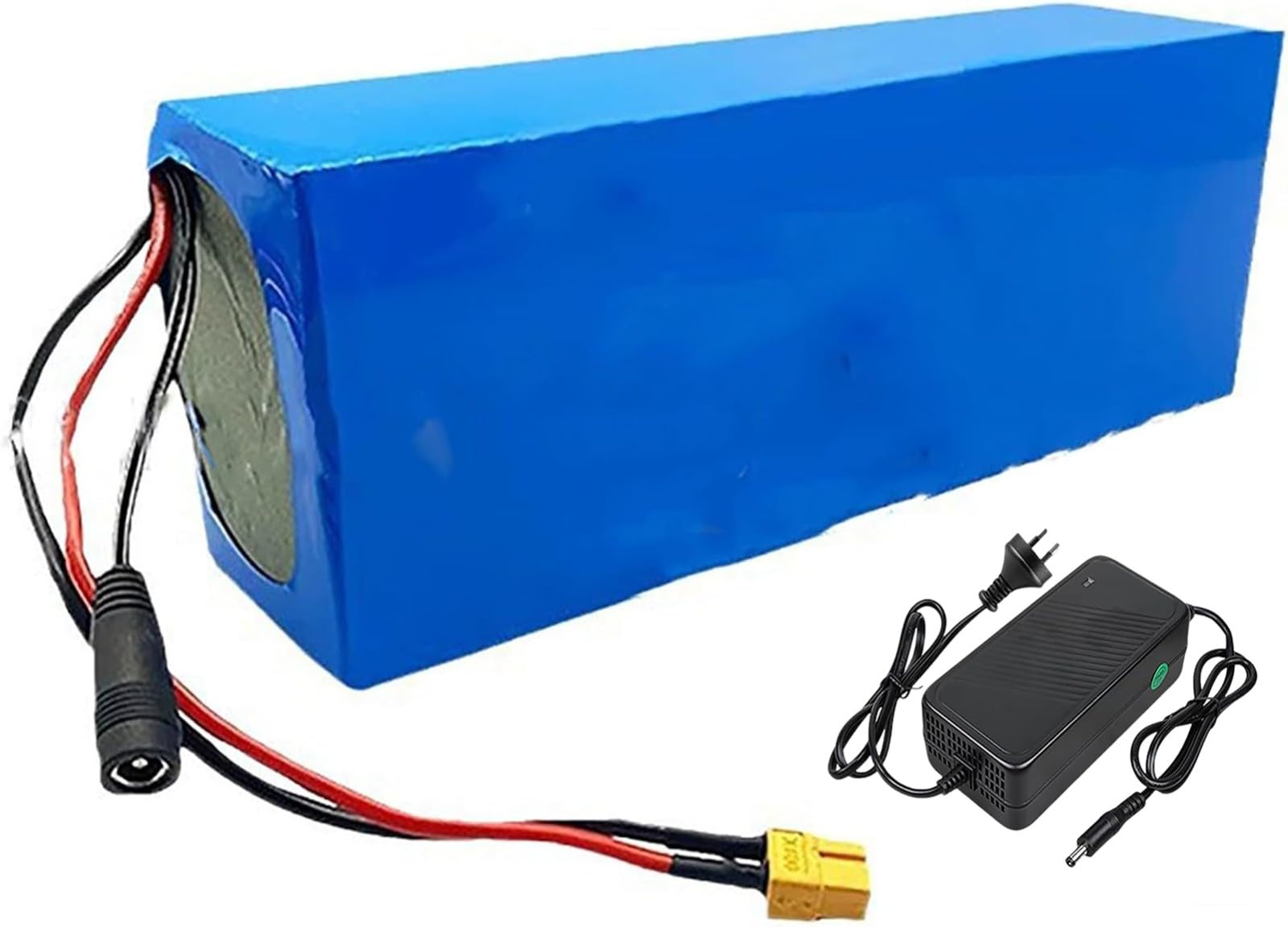 Batterie 52 V 45 Ah Pour Vélo Électrique, Batterie Pour Scooter Électrique, Batterie Lithium Étanche Avec Chargeur, Batterie Lithium-Ion Pour Vélo Électrique Avec BMS Intégré 52V 45Ah,XT60