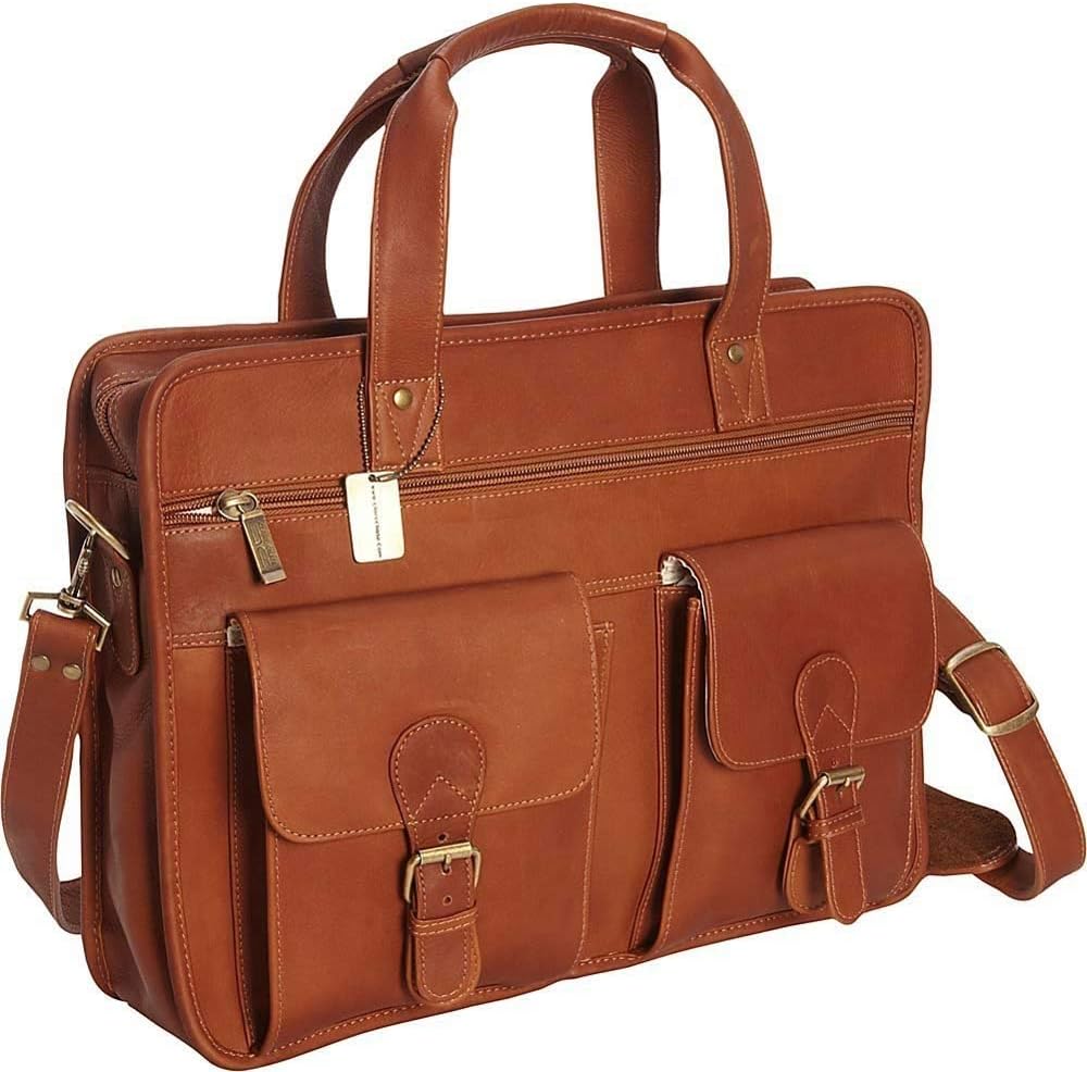Claire Chase Metropolitan Computer Briefcase, Saddle, One Size