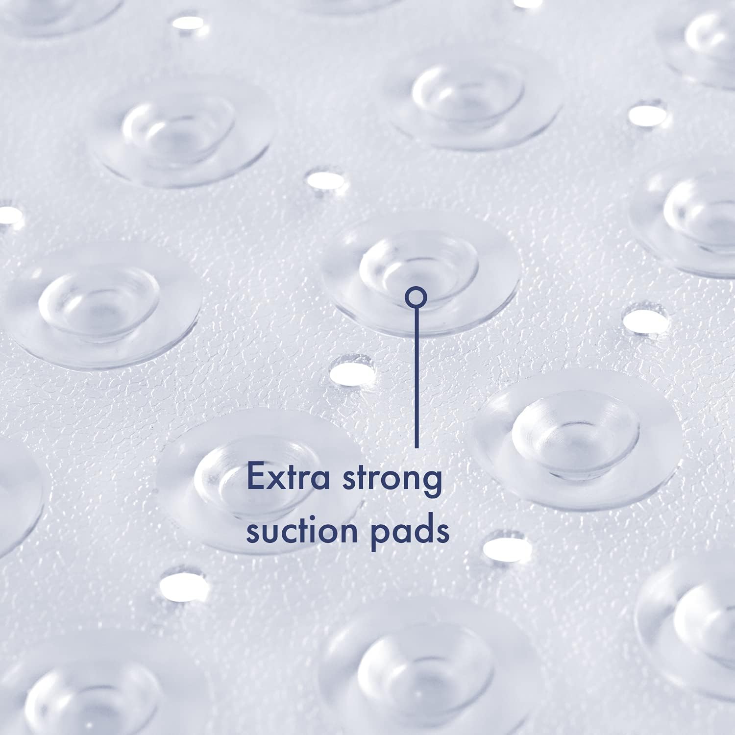 TranquilBeauty Curved Clear White Shower Mat 54x54cm/21x21in, Transparent, 53 x 53 cm (Square) - Image 5