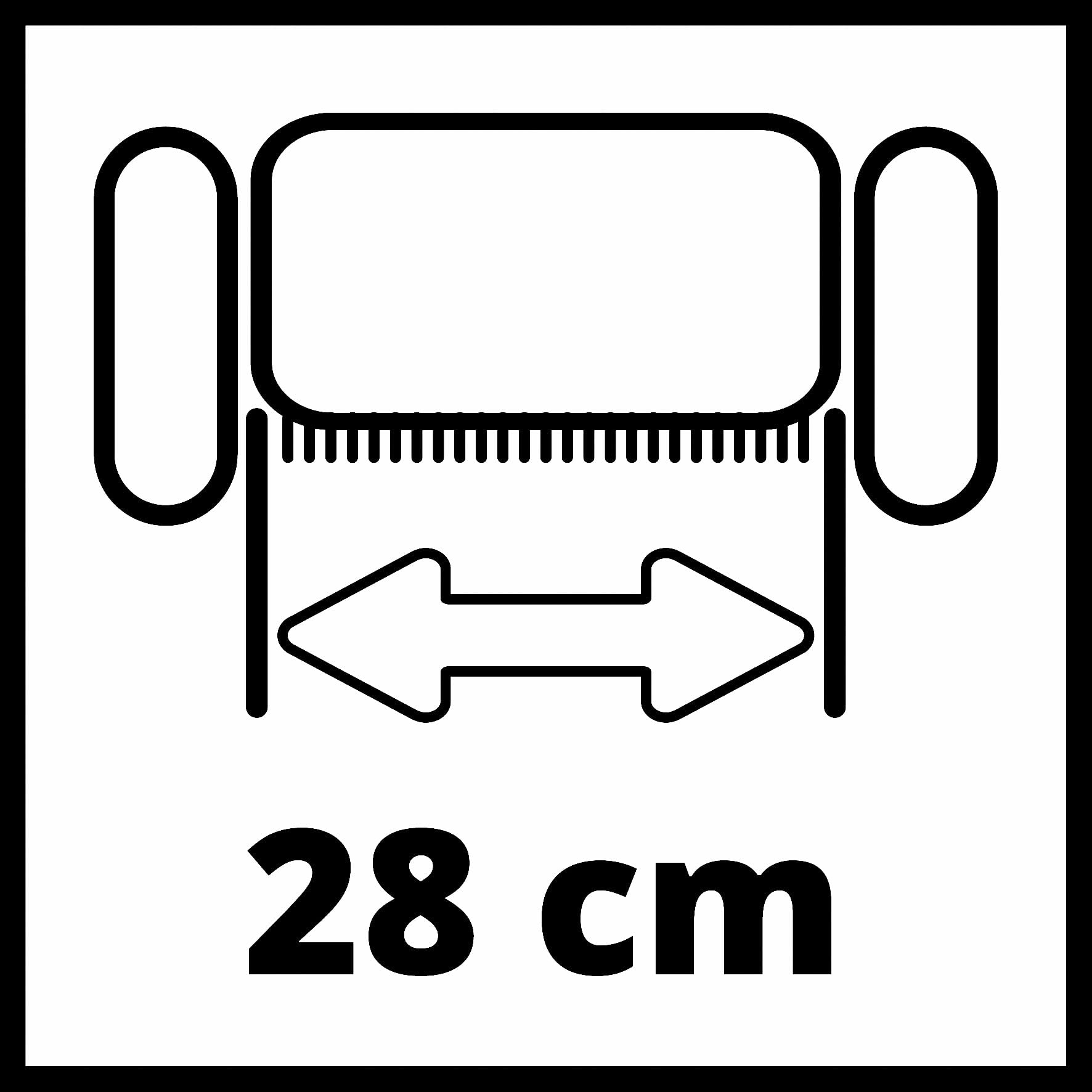 Einhell Wertykulator akumulatorowy GC-SC 18/28 Li-Solo Power X-Change (Li-Ion, 18 V, bezszczotkowy silnik elekt., wałek nożowy 28 cm, 3-stopniowa regulacja głęb. roboczej bez akumulatora i ładowarki)