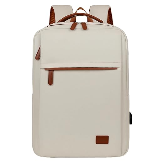 Mochila de Viagem Feminina Com Grande Capacidade Nylon Impermeável,Para 14-15,6 Polegadas Notebook e Negócio Escolar,Com Interface de Carregamento USB Multifuncional