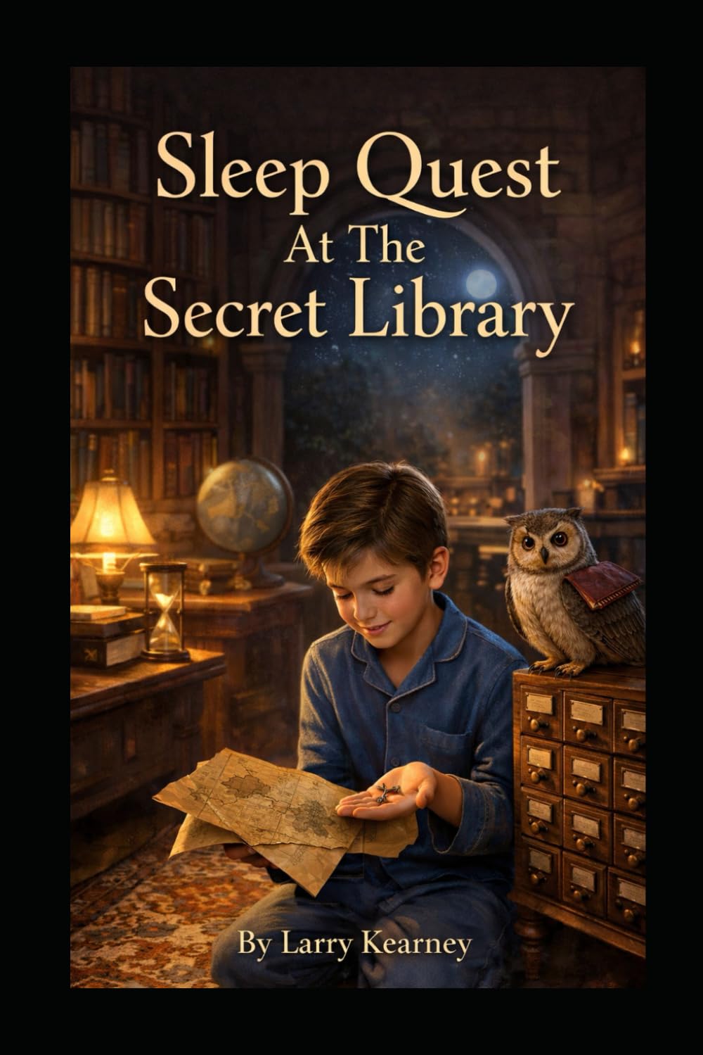 Sleep Quest at the Secret Library: Sleep Quest is about a boy named Milo Bright who discovers that nighttime isn’t something to fear—it’s a place filled with gentle secrets.