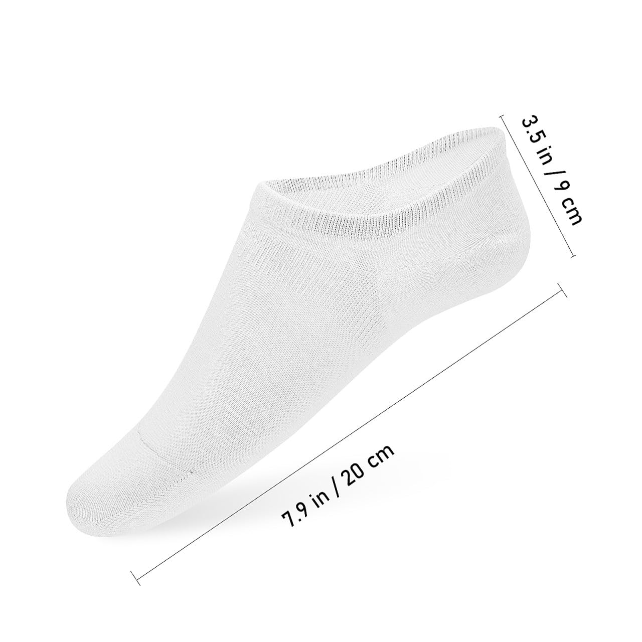 ORFOFE 12 pares Calcetines de Mujer de Algodón Transpirable y Absorbente de Sudor Diseño sin Costuras y Corte para Running y Diario