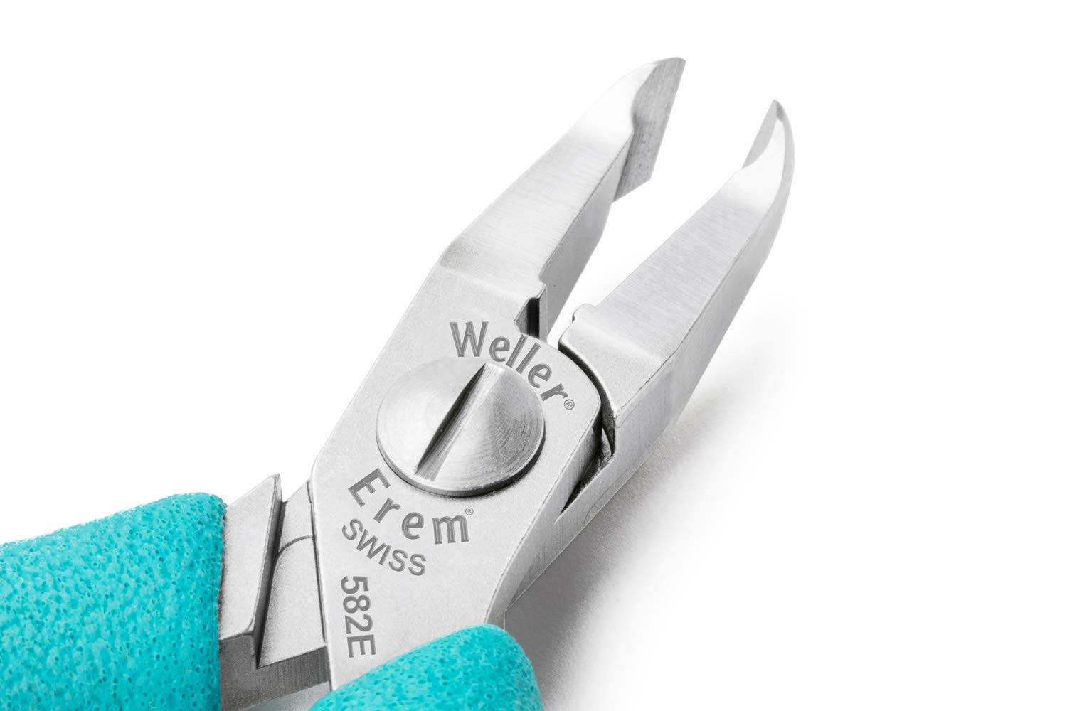 Weller Erem 582E Alicates de Precisión para Corte Lateral, Sin filo, 115 mm