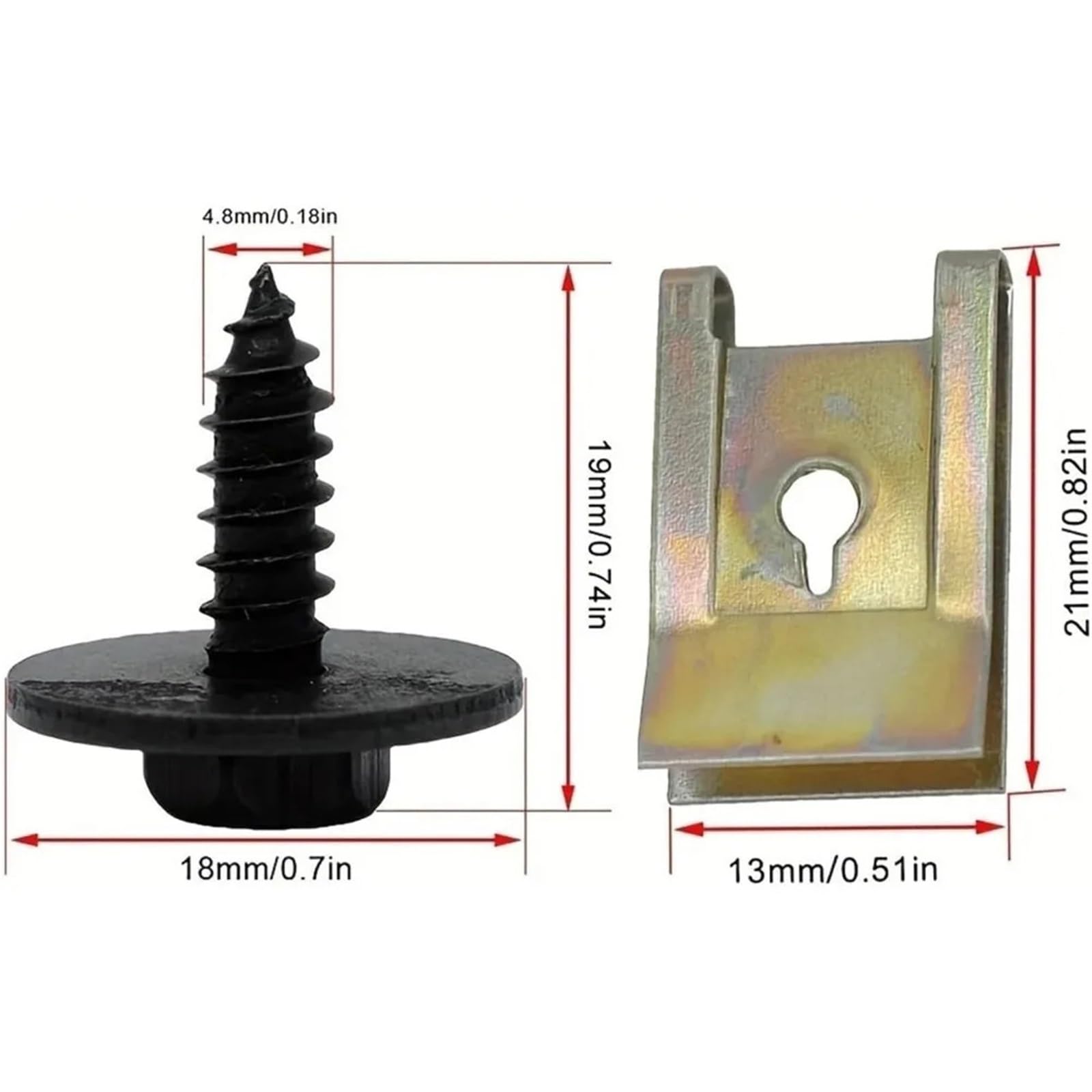 Base De Vis Voiture, Clip En U