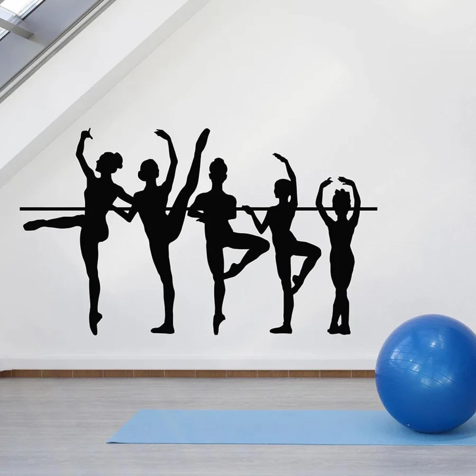 YOUOUSI Ballet School, Ballet Dancers, wall Decals, Studio Artists, Dancers, Theater Interior Decoration, Dance Studio Stickers