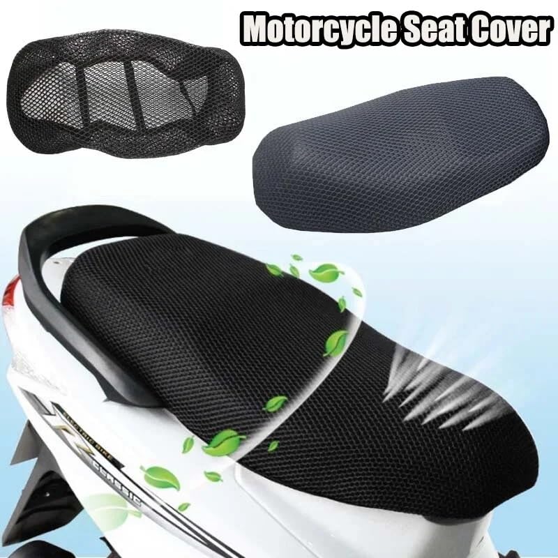 Funda de cojín para motocicleta con protector de malla que evita el calor en trayectos 4