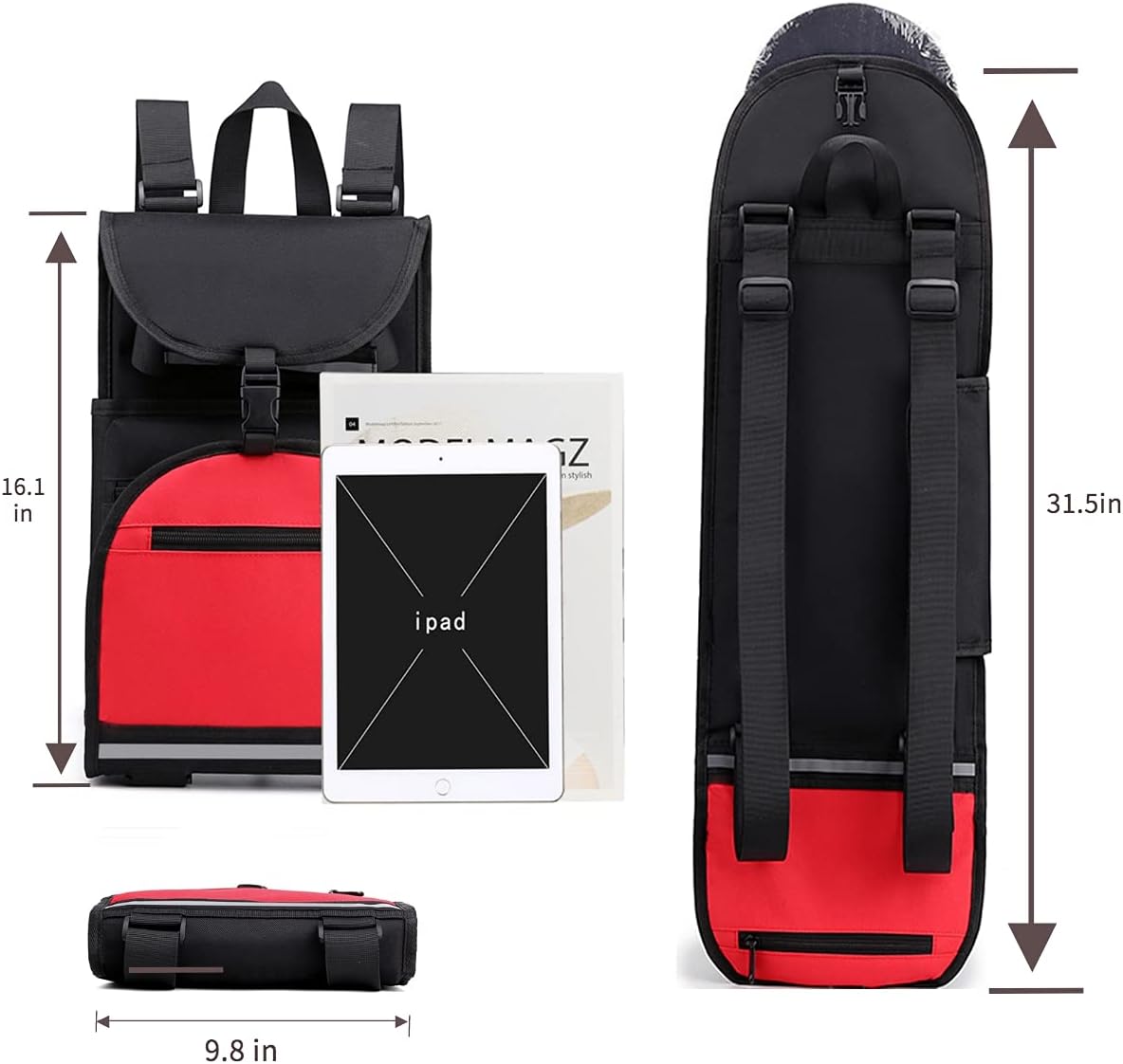 Buy Foldable Skateboard Backpack Carrier Online Nigeria Ubuy