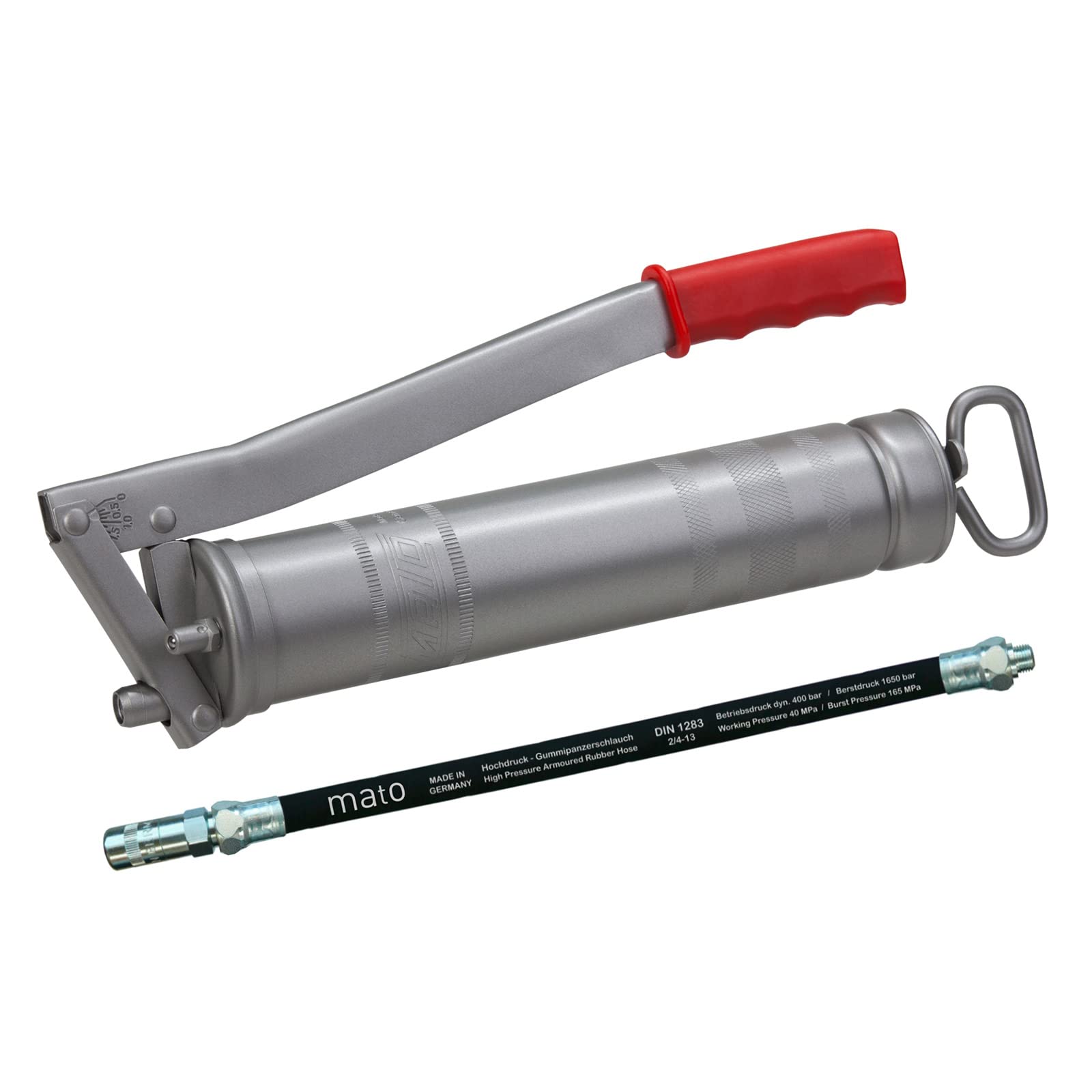 MATO Fettpresse - E 500 mit Schlauch für Fettkartuschen 400g