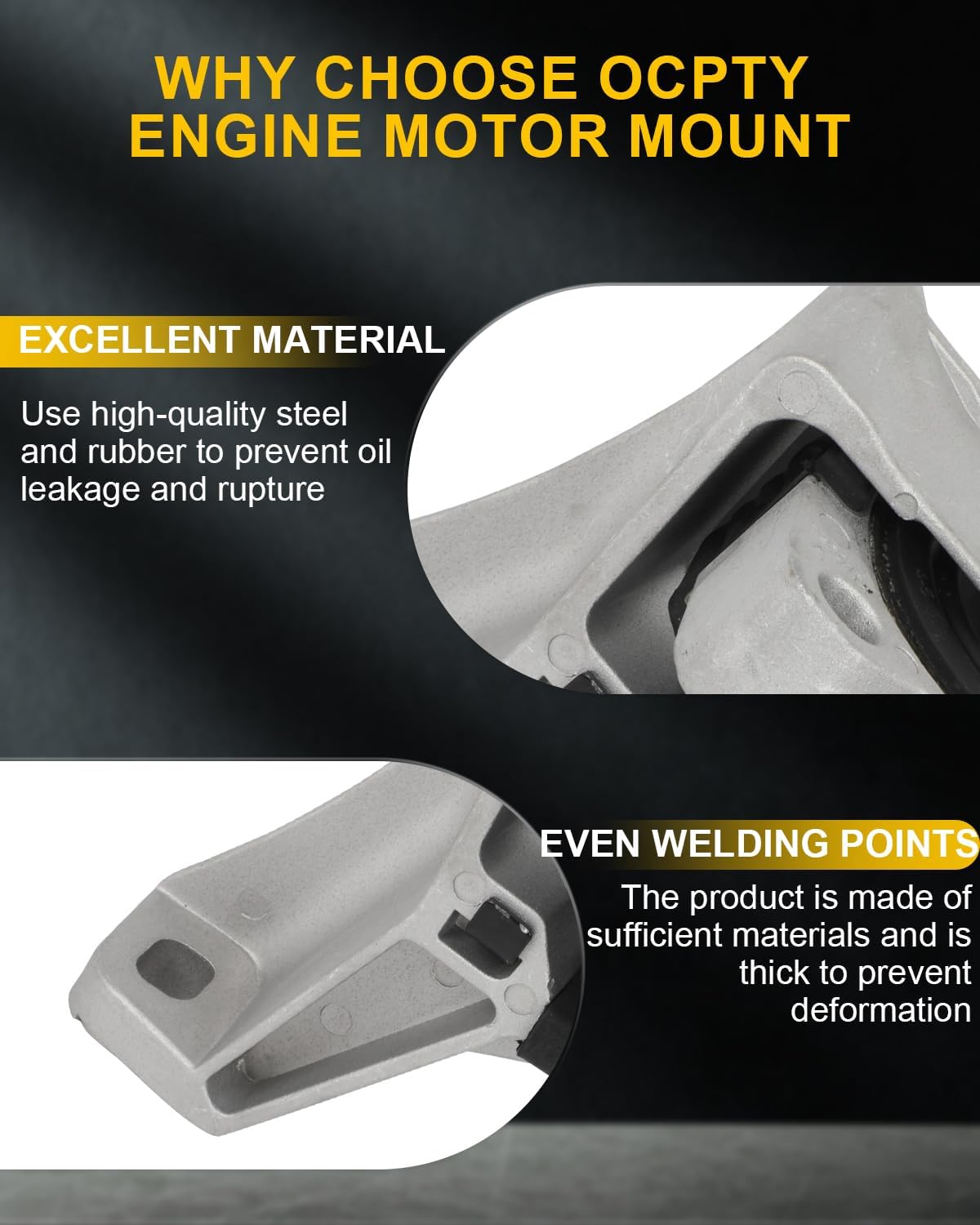 OCPTY 1PC Engine Motor Mount Compatible 2005-2011 Focus 2.0L & 2005-2007 Focus 2.3L & 2010-2013 Fransit connet 2.0L # A5495