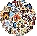 BLOUR 50Pcs Pack Avatar Der letzte Airbender Cartoon Aufkleber Vinyl Aufkleber für Scrapbook Laptop Snowboard Gepäck Kühlschrank Kinder Spielzeug Aufkleber