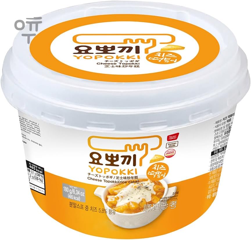 NOTTACIA Yopokki Cheese Topokki Rice Cake Vegetarian Noodles -180 Gm