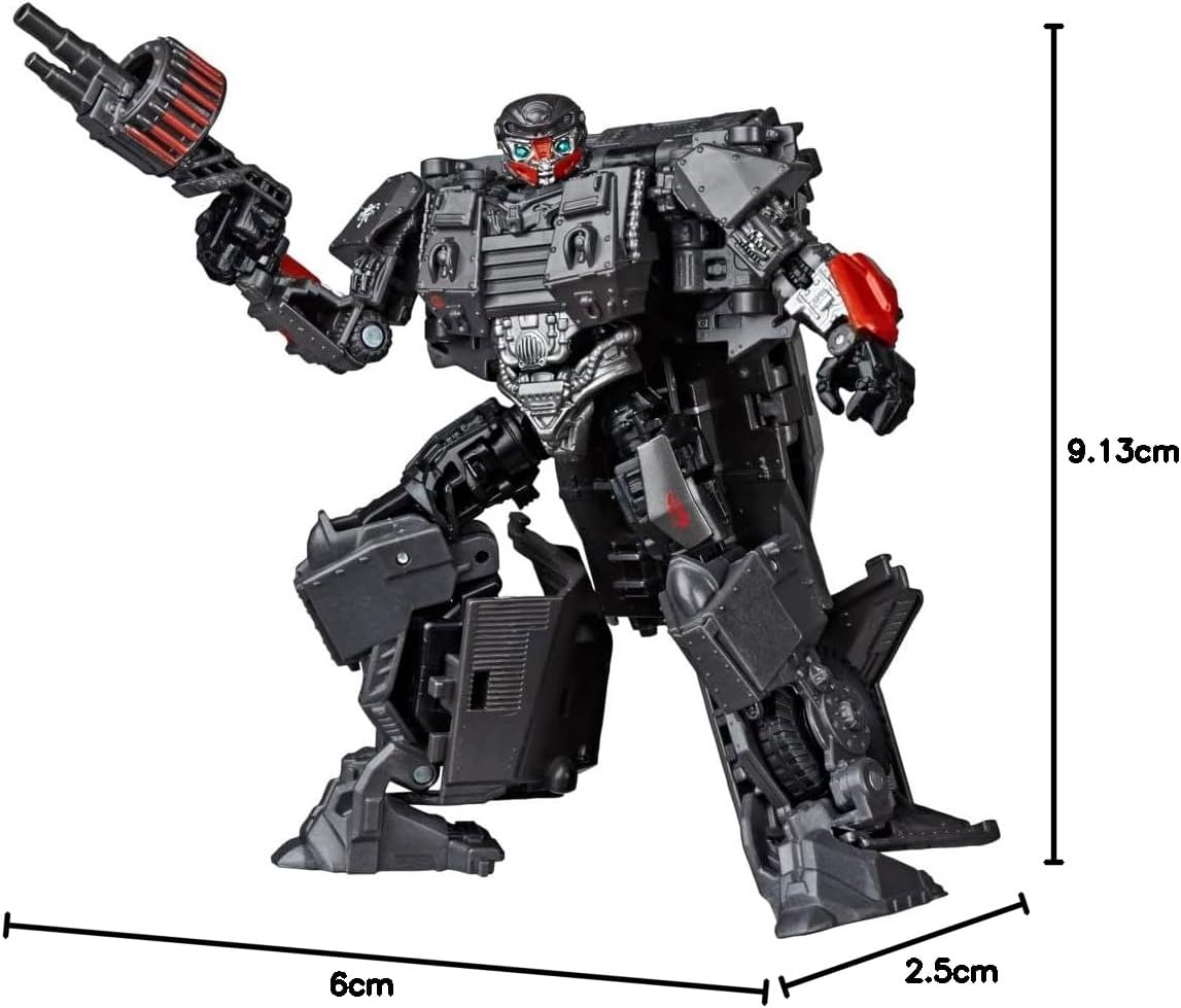 Transformers Toys Studio Series 50 Deluxe The Last Knight Movie WWII Autobot Hot Rod Action Figure - Ages 8 & Up, 4.5"