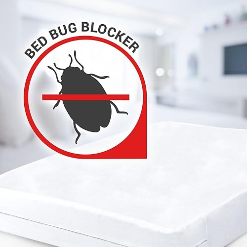 Miniatura 9 de Protector de colchón contra insectos con cierre Poliéster Blanco King