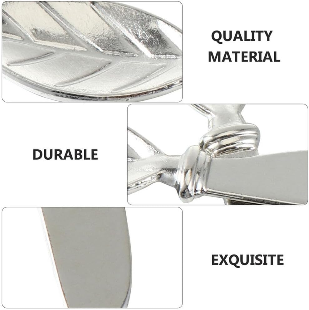 Kichvoe 3-Piece Butter Knife Spreaders Set Zinc Alloy Cheese Spatulas for Butter Jam and Cheese Spreading Portable Kitchen Utensils for Home and Restaurant Use 4.80X0.78X0.11In