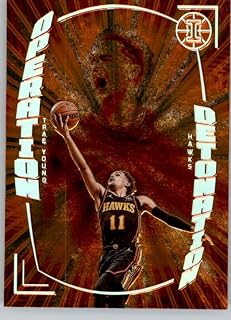 2021-22 Panini Illusions Operation Detonation Orange #20 Trae Young Atlanta Hawks Official NBA Basketball Card in Raw (NM or Better) Condition