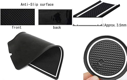 Miniatura 7 de Auovo Alfombrillas antipolvo para kia Optima K5 2019 2020 2018 2017 2016, ajusto personalizado, revestimientos para el bolsillo de la puerta,