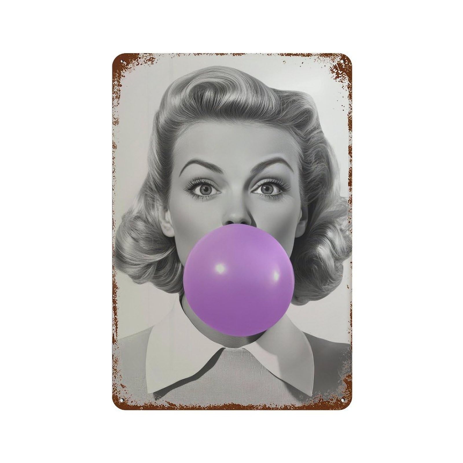 xiaoxiaoshen Pop Woman2 Wall Decor Art Metal Tin Poster Modern Home Decor Art Home Bar Shop Decorations Vintage Sign 30x20cm