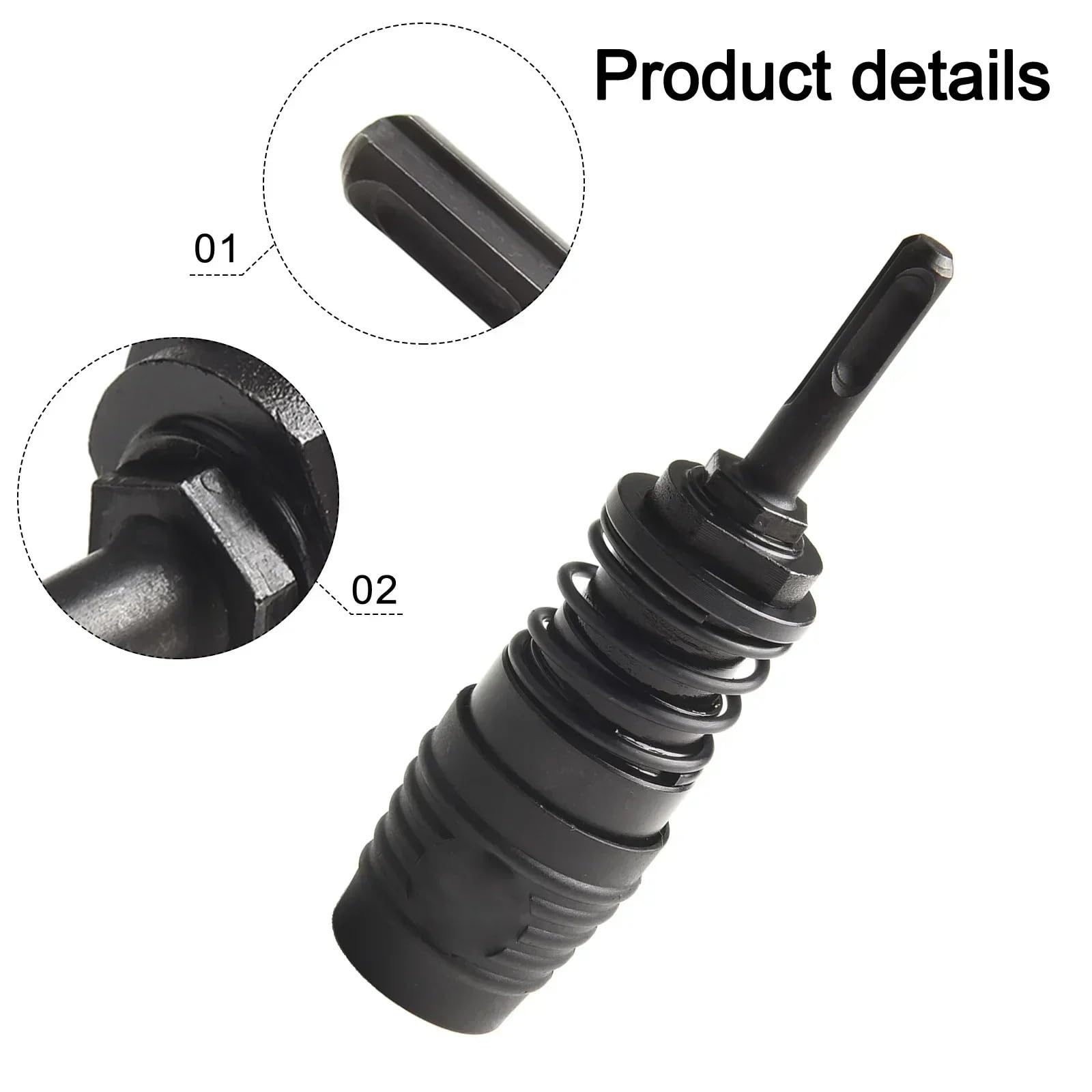 1pc SDS Plus To SDS Max Adapter For Hammer Drill For SDS-Plus Socket Chisel Hammer Drill Chuck Adapter Converter Power Tools