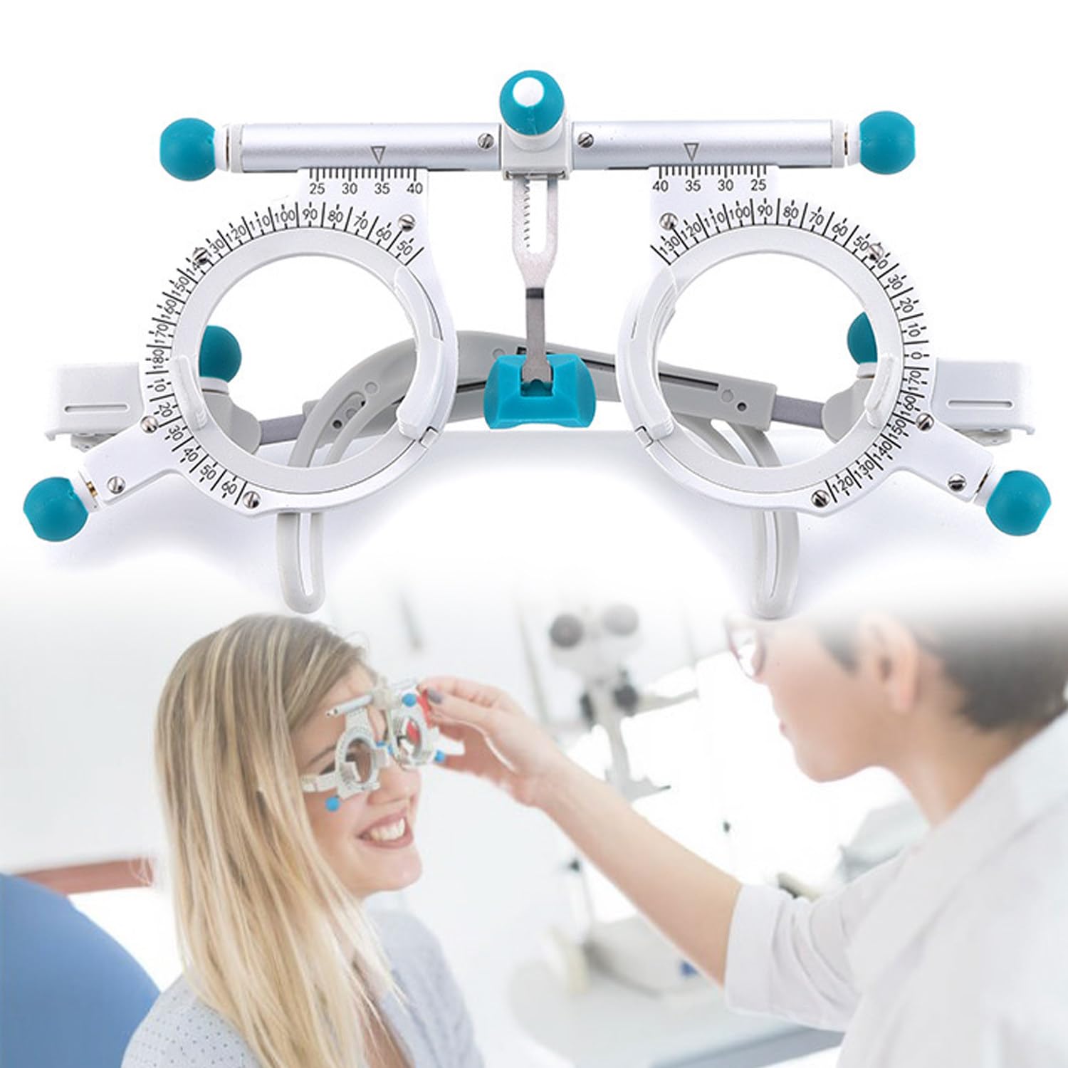 Regulowana Optyczna Oprawka Do Soczewek Próbnych, Optometryczna Uniwersalna Optyczna Oprawka Do Soczewek Próbnych, Ultralekka Optyczna Oprawka Do Soczewek Testowych, Tytanowy Optyczny Okular Testowy