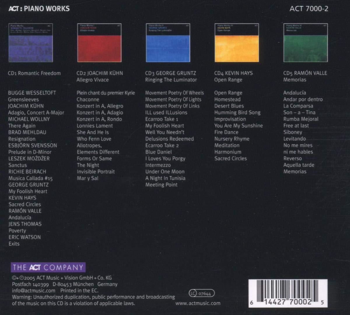 PIANO WORKS 1/5