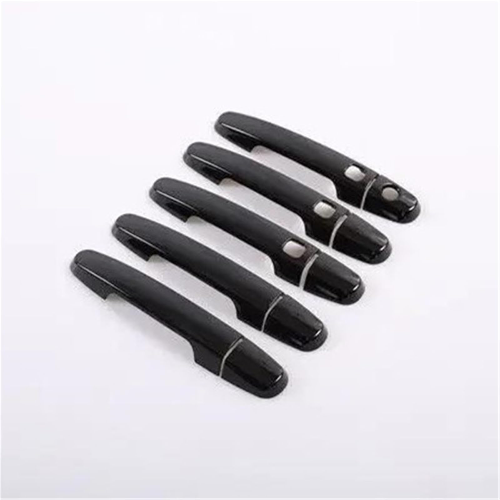 Yytemd Black 3 Buttons Car Door Handle Covers Styling Accessories For Toyota For Rav4 2006-2013 Chrome(Black 3 Buttons)