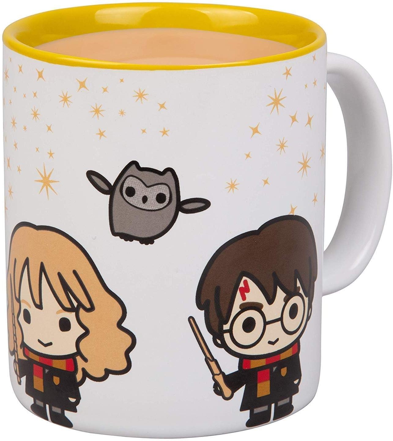 Seven20 Harry Potter Coffee Mug - Harry, Hermione and Ron Chibi Design - Great Gift for Any Harry Potter Fan - 11 oz, Ceramic